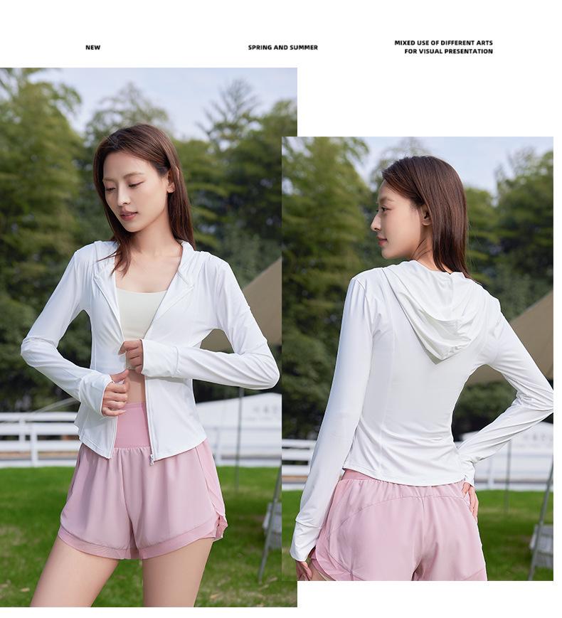 Women's Ultra-Light UPF50+ Sun Protective Slimming Yoga Jacket (Ice Silk, Breathable, Anti-UV, 2025 Edition)
