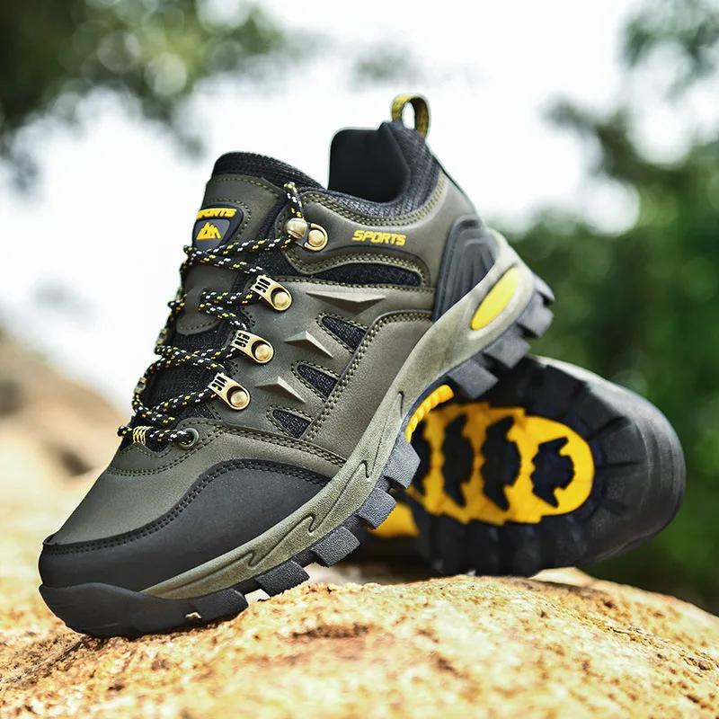 Fashion Hiking Boots Men Women Outdoor Waterproof  Non-slip Shoes Walking Climbing Hiking Shoes Mountain Sport Boots Hunting Men Sneaker