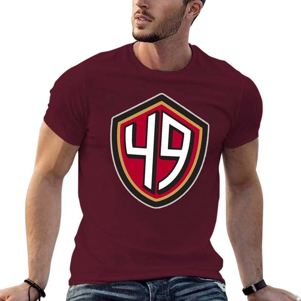 49ers (Go Niners!) T-Shirt-Grafiken übergroße Basketball-Grafik-T-Shirts schwarze T-Shirts für Männer