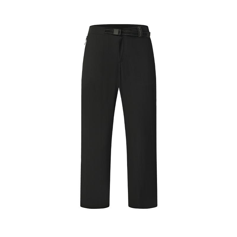 FILA Explorer Simple Skin-Friendly Comfortable Casual Pants Men bottoms Deep-Black A11M637801FBK M