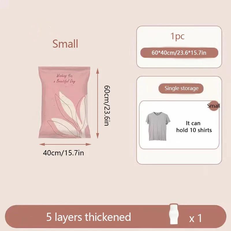 1pcs Vacuum Storage Bag, Household Cotton Quilt, Clothing Storage, Compression Bag, No Pumping, Thick Moving Packaging Bag