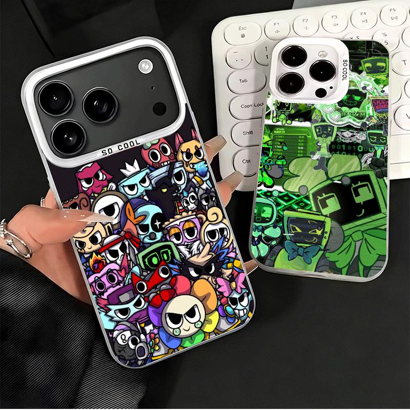 D-Dandys W-World Game Soft Phone Case for iPhone 15 16 17 Pro Max 17Air 16E 14 Plus 13 12 Mini Shockproof Cover Back Shell