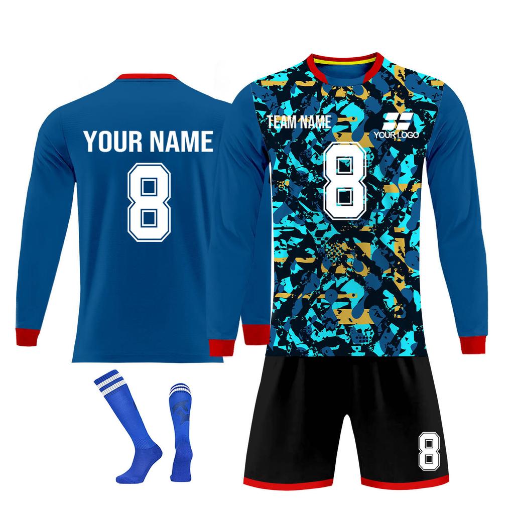 Personlig skjortesett for menn jenter med navnenummer Spesialtilpassede fotballdrakter for gutter treningsdress