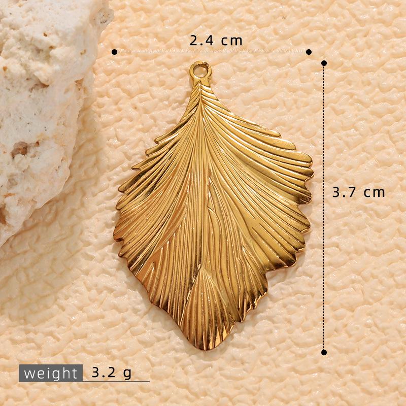 European & American Stainless Steel Natural Stone Sunflower Earrings - Non-fading DIY Pendant Charm Accessories