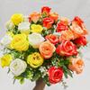 Peace Rose Artificial Floral Bouquet Decoration