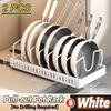 Pots and Pans Organizer Under Cabinet,Sliding Pot Lid Holder and Pan Rack Kitchen,Pull Out Pot and Pan Organizer,Dishes Storage