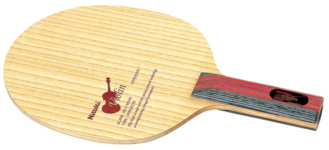Nittaku Table Tennis Violin Shakehand Straight NE-6756 Racket, Offensive, 5-Ply Plywood,