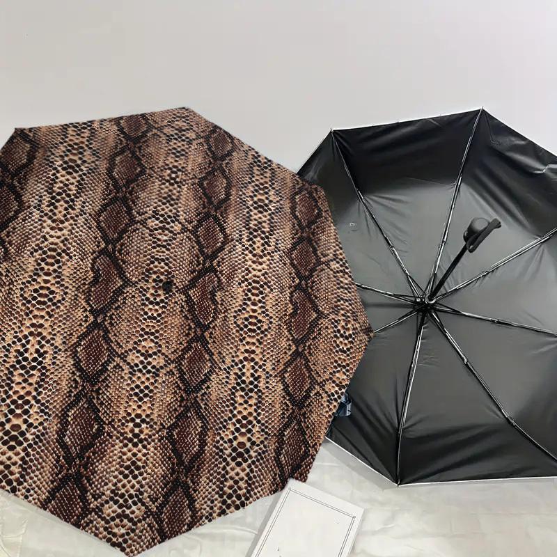 1pc Snake Print Pattern Umbrella Design Automatic Opening and Closing Umbrella, High-quality Travel Umbrella, Lightweight and Portable, -07