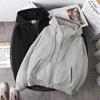 Men's Plus Size Fleece-Lined Zipper Hoodie: New 2023 Casual Loose Fit Jacket for Autumn & Winter