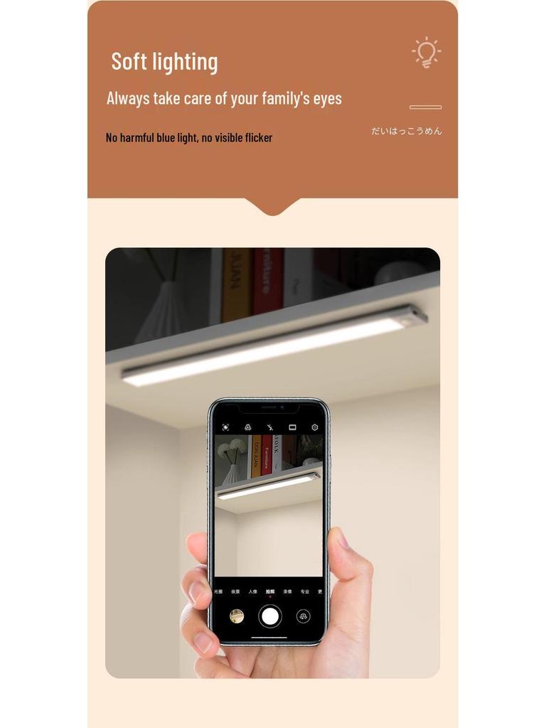 Ultra-thin LED Sensor Light for Wardrobe, Magnetic & Rechargeable