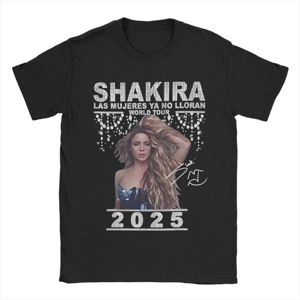 Shakira Albums LAS MUJERES ya no lloran  Tee Shirt for Men Women Graphic Printing T Shirts Tour 2025 Cotton Clothing