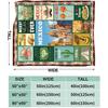 Mexico Blanket Ultra Soft Mexican Flannel Blanket Cozy Taco Blankets Gifts for Women Men Couch Sofa Bed 50" x 40"