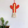 Teenager's Home DecorCactus-shape Wall Ornament Nordic Woven Wall Art Bohemian