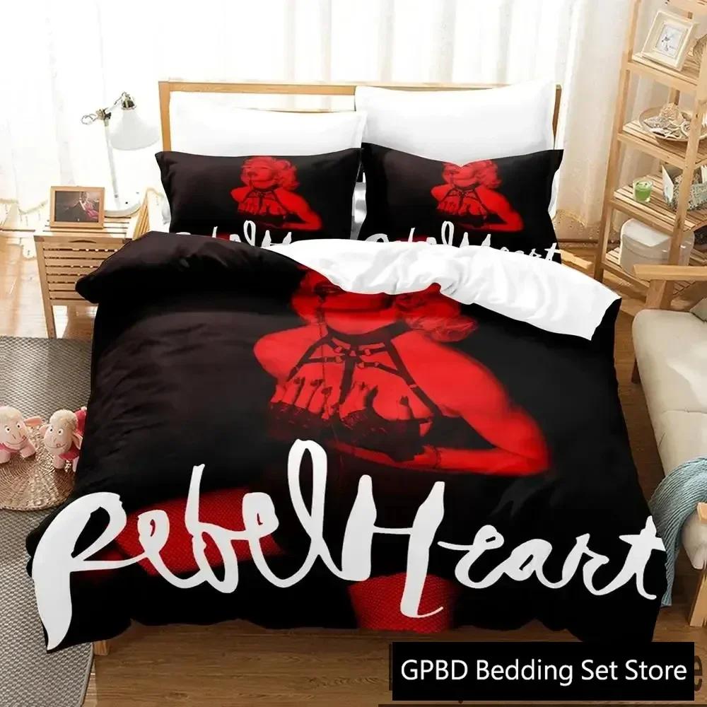 

3D Print Madonna Bedding Set Double Twin King Duvet Cover Comforter Pillowcase Boys Girls Adults Bedroom 70x133cm