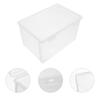 Bread Storage Box Transparent Case Refrigerator Plastic Container Snacks Holder Loaf Pan Drawer Kitchen