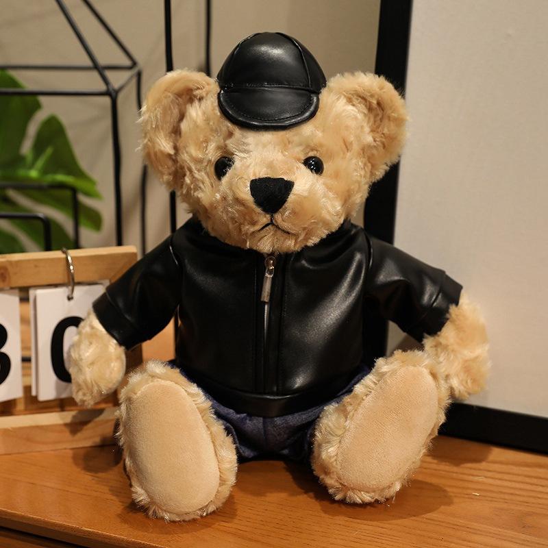 

Cute dressed bear teddy bear doll plush toy hug bear doll children rag doll girl birthday gift 28cm（0.23kg）