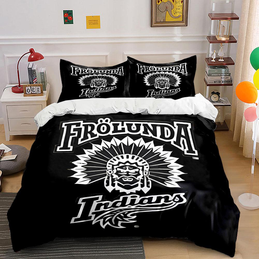 Frölunda Indians  cilts dizaina druka  Gultasveļas