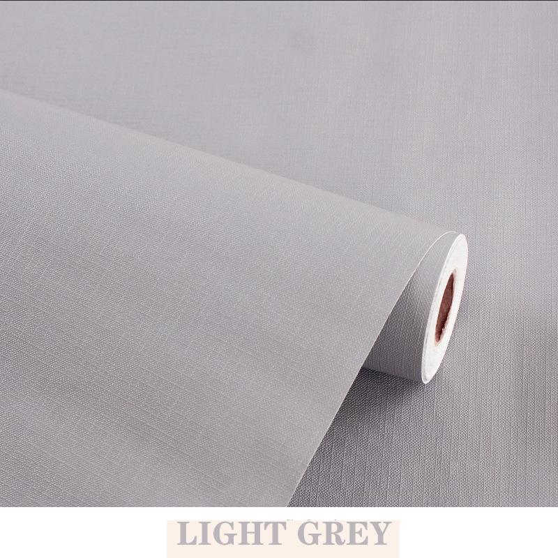 Pure Color Wallpaper PVC Waterproof Moisture-proof Self-adhesive Color of Macaron Wallsticker Furniture Renovation