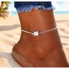 Female Cute Sea Turtle Snake Chain Anklets For Women Vintage Silver Ankle Bracelet Beach Anklet Jewelry Summer Accessories