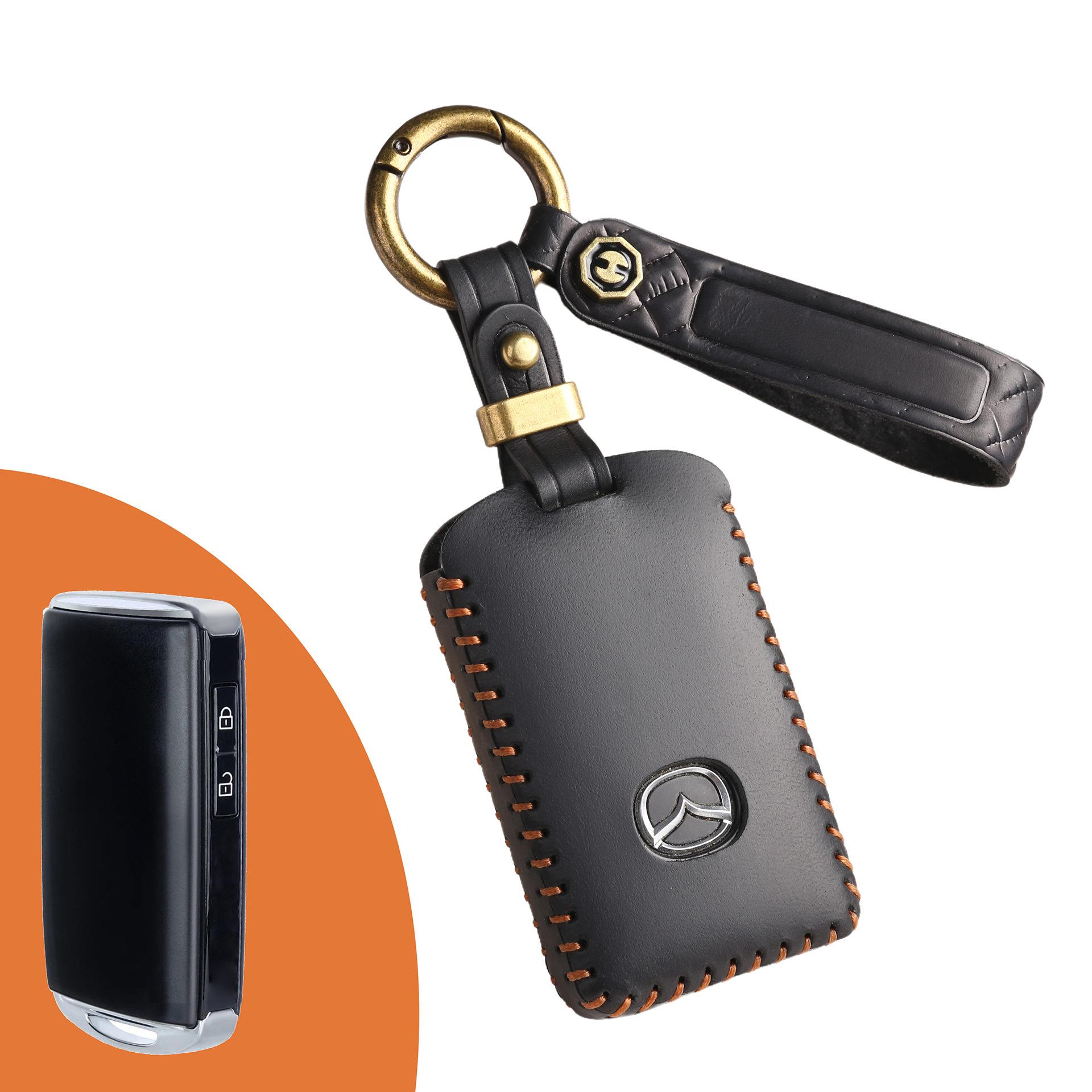 

New retro car key cover for Mazda Onxella CX Artez car key case ring