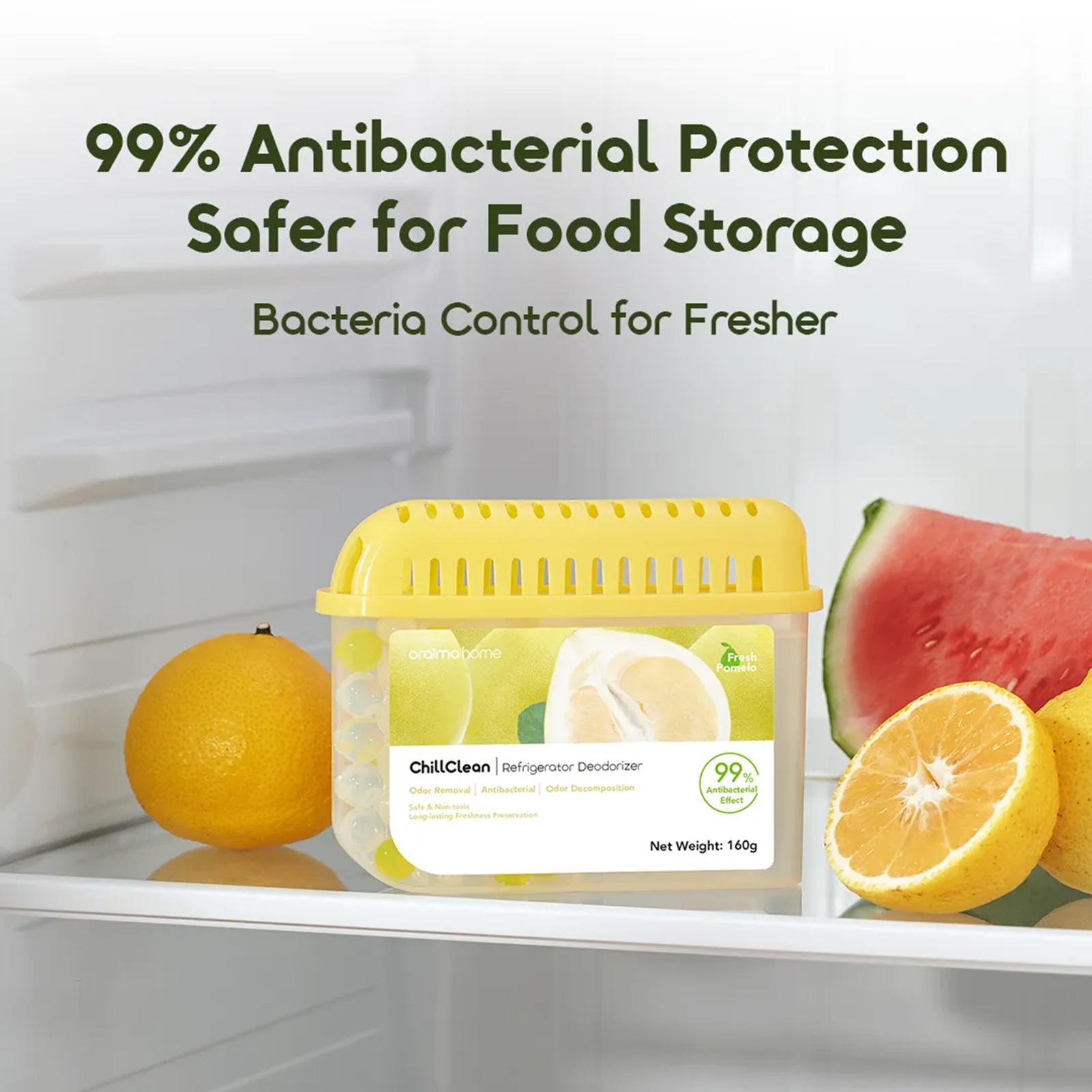 

Oraimo ChillClean Natural Scent Anti bacteria Refrigerator Deodorizer, Dual Chamber Design, Effective Deodorization,