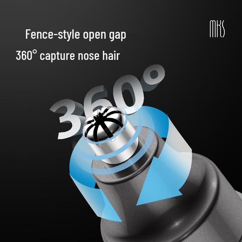 MKS Portable Rechargeable Electric Nose Hair Trimmer
