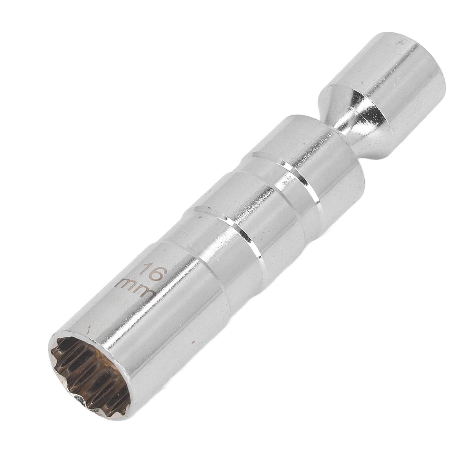 

Универсальная свечная головка 16 мм 12 граней квадратное отверстие 3/8 дюйма магнит поворотная свечная головка