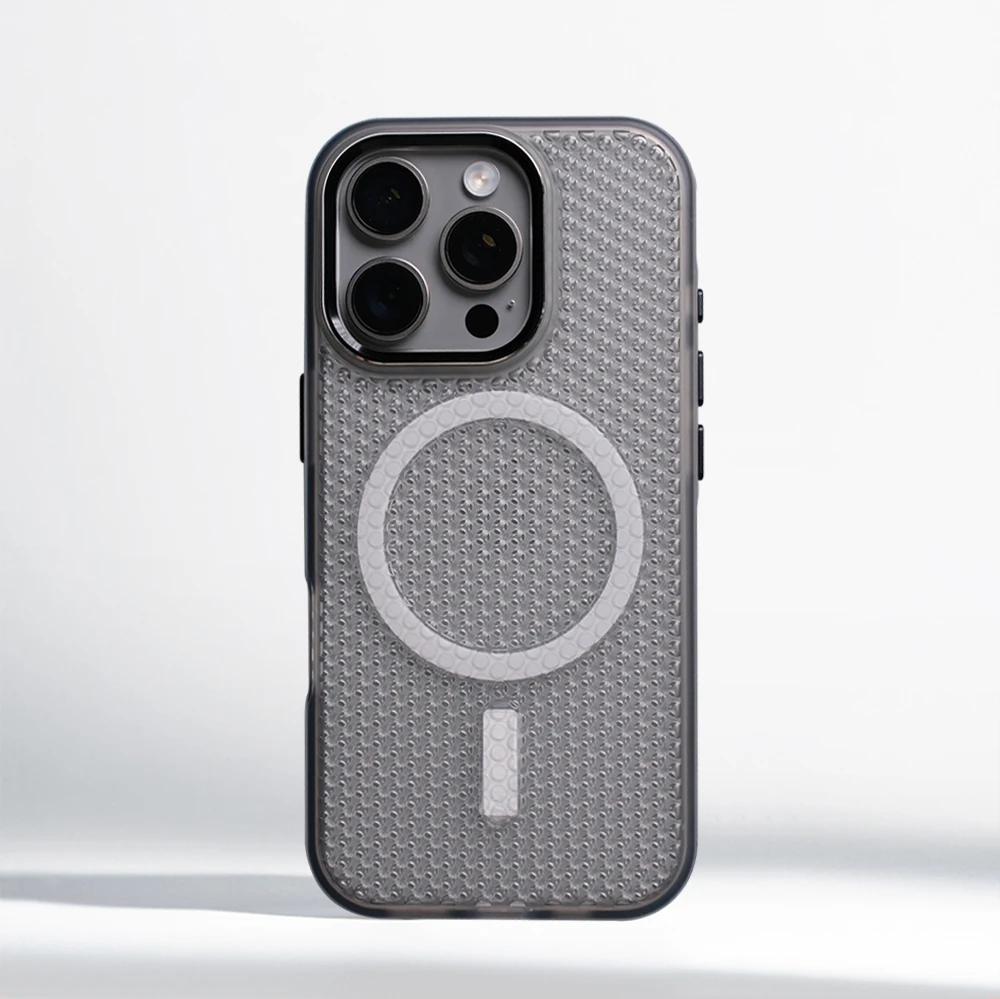 Cooling Heat Dissipation Magnetic Phone Case For iPhone 16 Pro Max 15 17 13 12 Case For Magsafe Wireless Charge Shockproof Cover