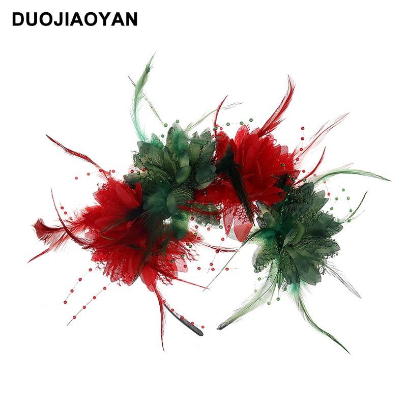 Halloween Flower Headband with Spider for Cosplay or Makeup Party