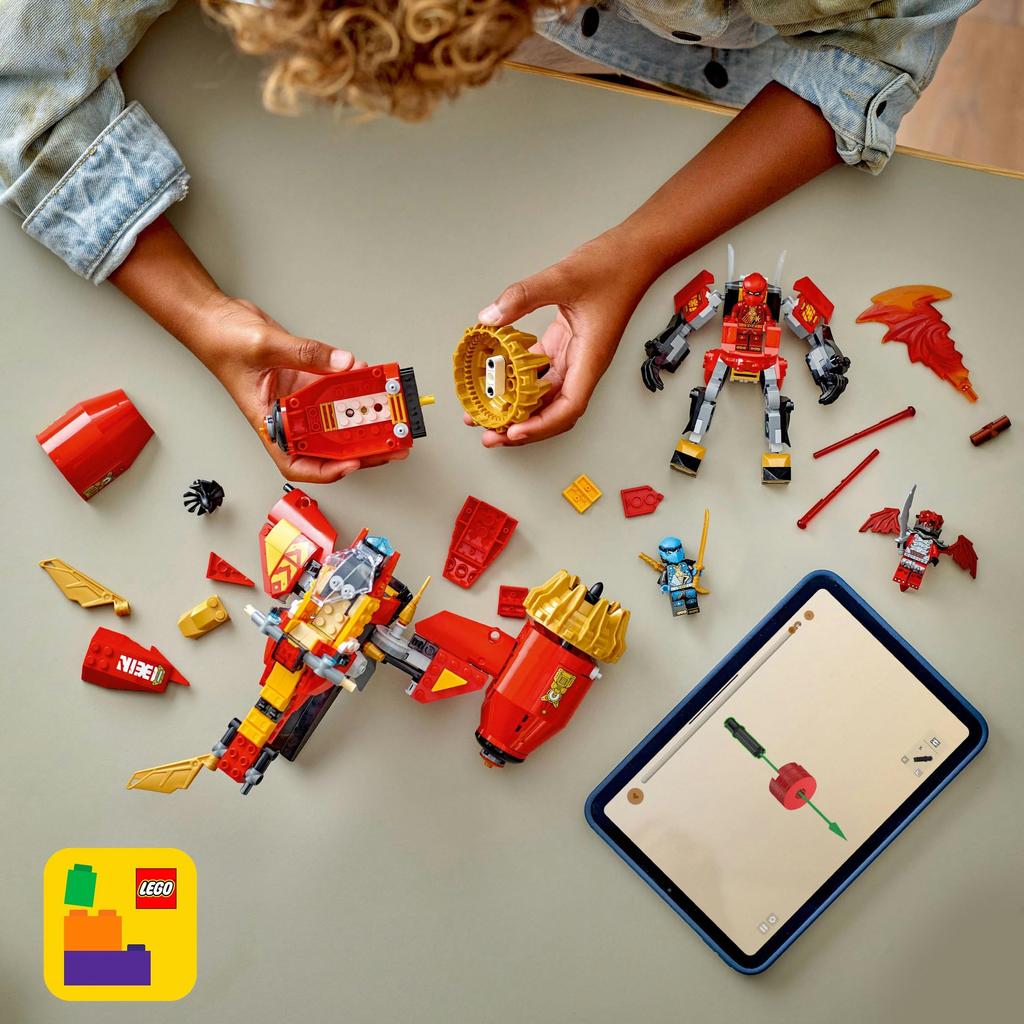 LEGO Ninjago Mecha Storm Rider Toy Birthday Present Block Boys Girls Children 7 Years Old 8 Years Old 9 Years Old Elementary School Students Battle