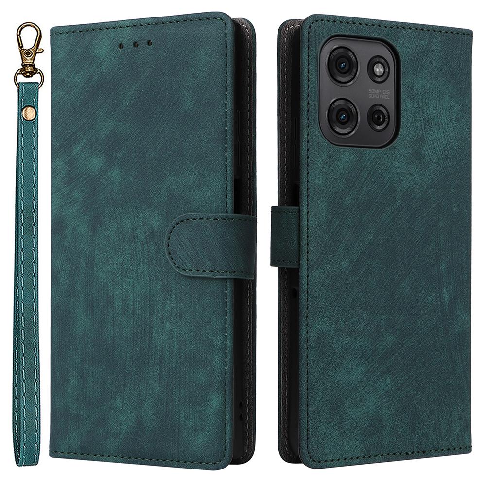 

Для Motorola Moto G75 5G Чехол-кошелек с RFID-блокировкой, Обложка из ПУ кожи, Подставка, Окошко для просмотра C