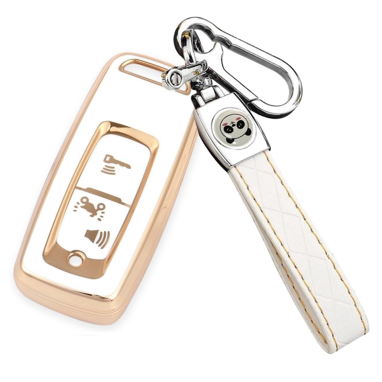 

Чехол для ключа, совместимый с мотоциклом Honda PCX125, Крышка ключа PCX Forza mf17, Чехол для смарт-ключа, Брелок для ключей [ZANEKO] 150/125 (JK05) (белый)