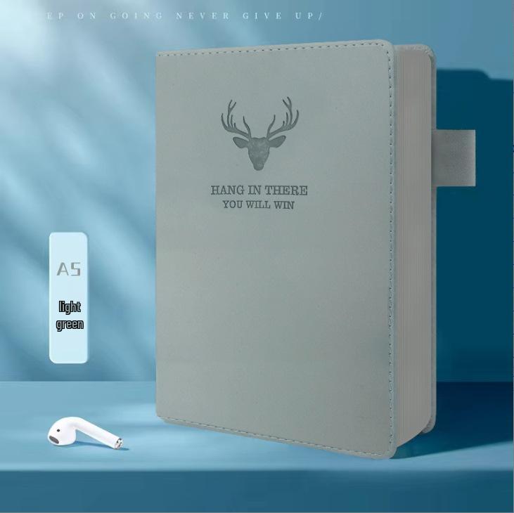A5 Thickened Business Leather Notebook: Retro Exquisite Accounting & Office Stationery