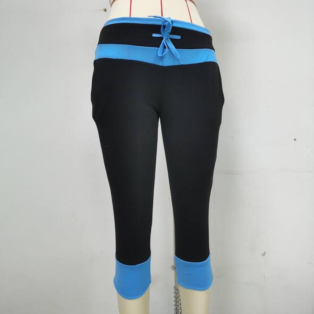 Womens Casual Fashion Low- Cropped Trousers Skinny Casual Pants Sweatpants