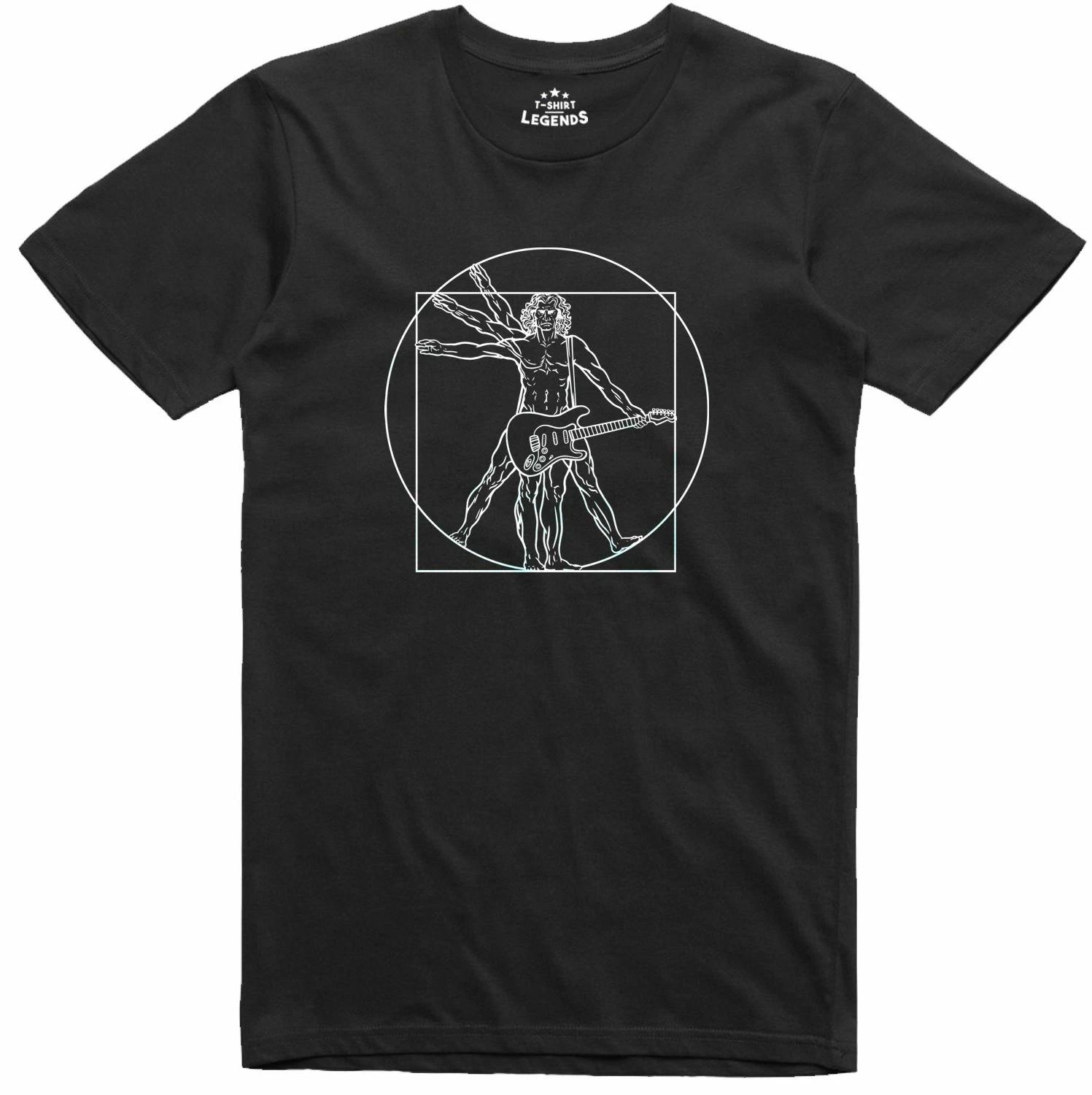 Мужская футболка с гитарой, рок, гранж, панк, футболка обычного кроя S