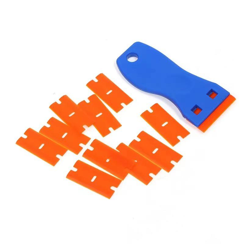 Plastic Cleaning Scraper for Glue and Stain Removal - Small Shovel Tool for Car Film and Household Cleaning
