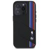 Bmw Bmhmp16L23Scuk Iphone 16 Pro 6.3    Czarny/Black Hardcase Silicone Cut Tricolor Lines Magsafe