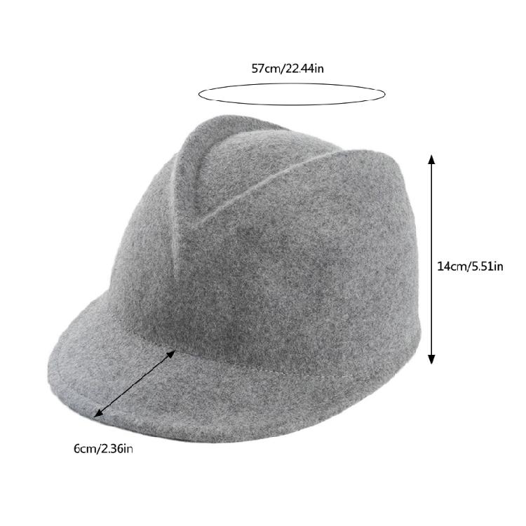 Unisex Wool Hat Durability Soft Hat Wide Border Wool Hat Elegant Wool Hat for Outdoor Cycling and Casual Outfits