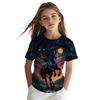 Summer Fashion Children's Clothing Creative Colorful Fun Animal 3D Printed T-shirt Comfortable Soft Breathable Casual Versatile Short Sleeve T-shirt