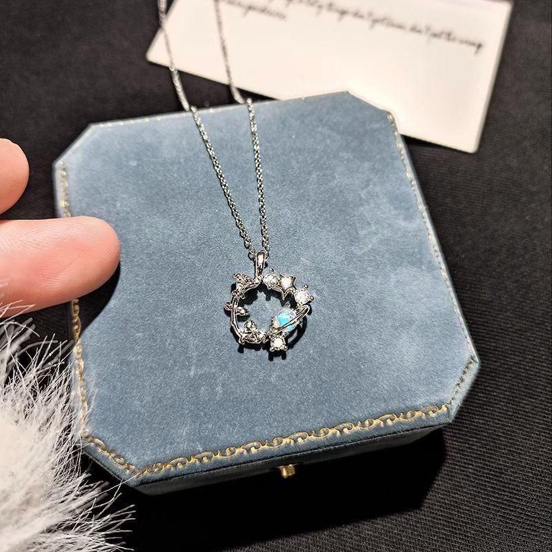 The Little Prince Rose Planet Necklace - Versatile Trendy Gift for Besties
