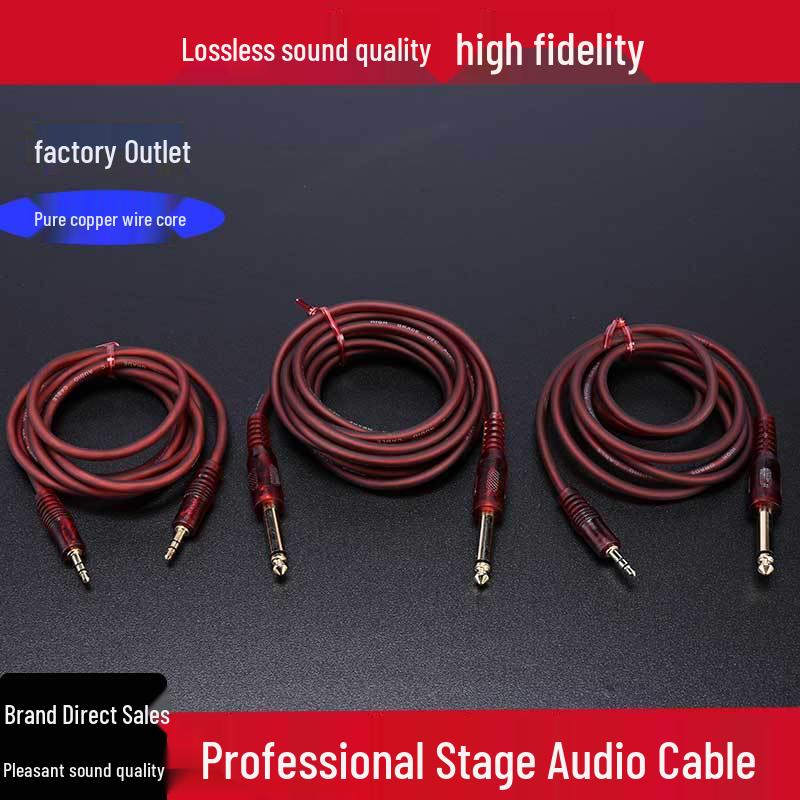 3.5mm Male-to-Male Soft Cable: 3.5 to 6.5mm Audio Cable for Speaker, Microphone, Phone, and Computer Sound Systems.