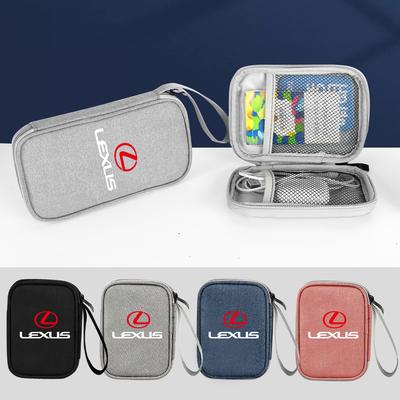 1Pcs Car Portable Men Women Travel Storage Bag Key Wallet Organizer For IS IS250 IS250C IS300 IS300C IS350 IS350C F SPORT