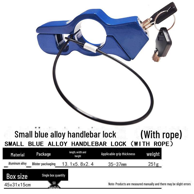 Electric Car Anti-Theft Handlebar Lock with Throttle Lock and Horn for Scooters and Motorcycles