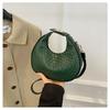 Niche design fashion woven handbag 2025 new fashion armpit bag women's shoulder messenger bag crescent bag