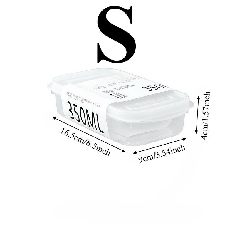 Food Grade Plastic Storage Container Airtight Sealed Transparent Kitchen Organizer for Refrigerator Freezer Food Fresh Keeping