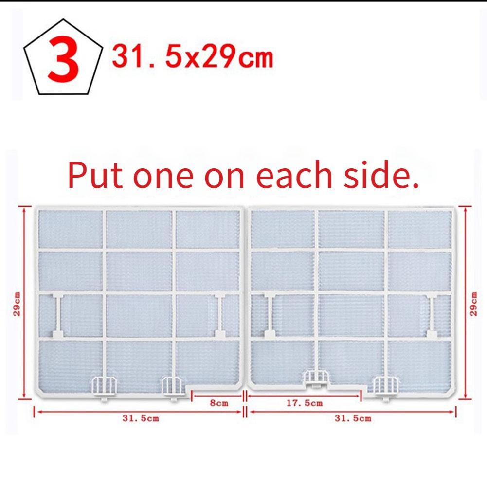 AC Filter Replacements Air Conditioner Accessories Dustproof Air Conditioning Filter Easy Installation Dust Screen