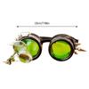 Retro Steampunk Glasses Halloween Cosplay Glasses Steampunk Goggles with Rivets for Carnivals Theme Party
