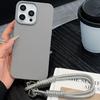Kožená textura Lanyard Pouzdro na iPhone pro iPhone 12-17 s ručním popruhem, Jednobarevné