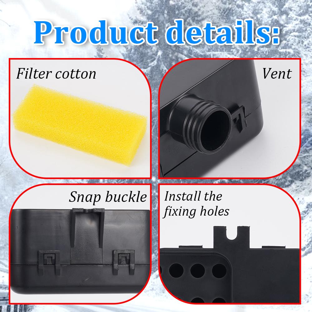 Parking Heater Universal Air Filter 12V 24V Suitable for 2KW 5KW 8KW Diesel Heaters High Heating Efficiency Car Accessories
