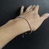 Серебряный браслет с фианитами, вес изделия 4,07 гр (2209126)